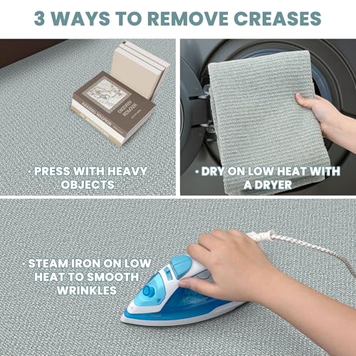 EARTHALL Washable Runner Rug 2x4 Ft Non Slip Runners for Hallways Cotton Rubber Backed Entryway Runner Braided Indoor Floor Runners Carpet for Entryway, Hallway, Kitchen, Bedroom, Turquoise/Gray - color: Turquoise/Gray, size: 2' x 4' (Runner)