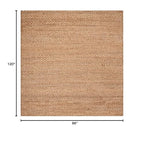 SAFAVIEH Area Rug 8x10 - Natural Fiber Collection - Large - Natural, Handmade Jute, Farmhouse Style, Ideal for Living Room, Bedroom, Dining Space (NF870A) - size: 8' x 10' (Rectangular)