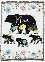 Pure Country Weavers Mom and Cubs Blanket - Gift Tapestry Throw Woven from Cotton - Made in The USA (72x54) - color: Mom and Cubs, size: 72x54