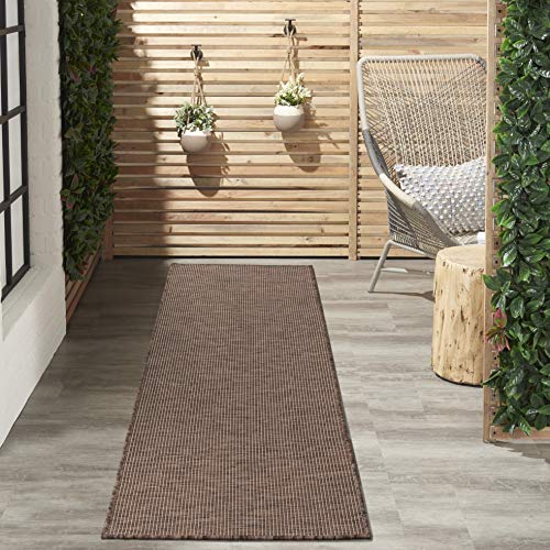 Nourison Home Positano Natural 2'2" x 10' Area Rug - Easy Clean, Non Shedding, Bed Room, Living Room, Dining Room, Kitchen (10' Runner) - color: Natural, size: 2'2" x 10' (Runner)