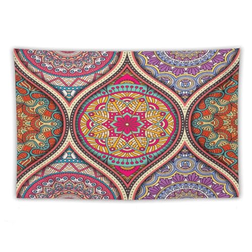 HZOHNAGO Mandala Tapestry Boho Retro Geometry Ethnic Tribes Pattern Printed Wall Tapestry Colorful Wall Hanging for Bedroom Living Room Dorm 60" W x 40" H - color: Style-10, size: 60"L x 40"W