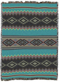 Pure Country Weavers Copper Patina - Western Tapestry Throw Blanket Woven from Cotton - Made in The USA (72x54) - color: Copper Patina