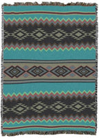 Pure Country Weavers Copper Patina - Western Tapestry Throw Blanket Woven from Cotton - Made in The USA (72x54) - color: Copper Patina
