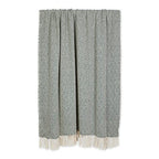 DII Diamond Throw Collection Cotton Woven, 50x60, Hunter Green - color: Hunter Green
