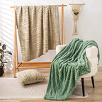 YUSOKI Sherpa Twin XL Blanket-3D Stylish Design Super Soft Fuzzy Cozy Warm Blanket Thick Plush Fluffy Furry Blankets for Teen Girls Women Couch Bed Sofa Chair Men Boys Gift(Tan,65"x90") - color: Tan-(without Pillows), size: Twin XL (65" x 90")
