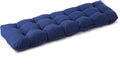 Outdoor Bench Cushion, 59x18x5 Inch, Waterproof Bench Cushion for Outdoor/Indoor Furniture, Tufted Patio Bench Seat Cushion, Fade Resistant Outdoor Cushions for Porch Swing Couch, Navy Blue