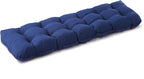 Outdoor Bench Cushion, 59x18x5 Inch, Waterproof Bench Cushion for Outdoor/Indoor Furniture, Tufted Patio Bench Seat Cushion, Fade Resistant Outdoor Cushions for Porch Swing Couch, Navy Blue
