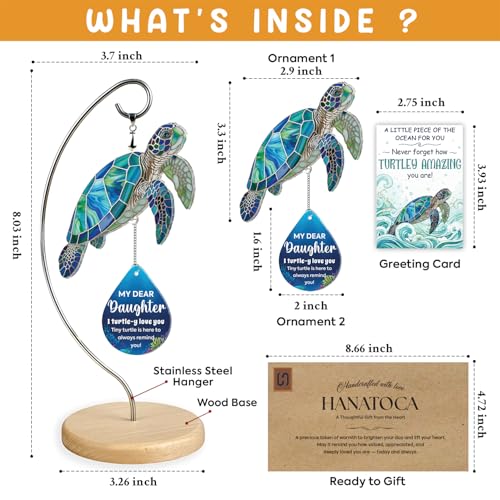 Funny Turtle Daughter Gifts from Mom Dad - Christmas Birthday Gifts for Adults Daughter in Law Bonus Step - I Love You Small Cute Stuff Things - Graduation Christmas Valentines Day Present for Girl - color: 10 - Daughter Turtle