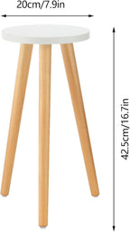 Wood Plant Stand Indoor, Mid Century Modern Planter, Wood Flower Pot Stand, Tall Holder Plant Stands for Indoor Boho Rustic Wooden Stool for Plant Pot Holder(A2)
