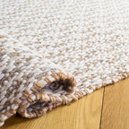 SAFAVIEH Natural Fiber Collection Area Rug - 2'3" x 8' Runner, Natural & Grey, Handmade Jute & Wool, Ideal for Living Room, Hallway, Foyer, Entryway, Bedroom (NFB225F) - color: Natural/Grey, size: 2'3" x 8' (Runner)