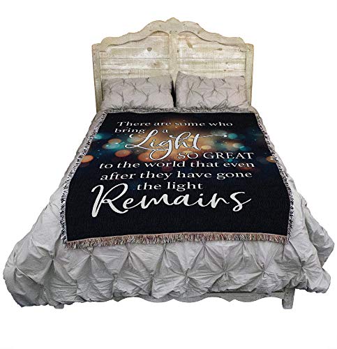 Pure Country Weavers There are Some Who Bring a Light So Great Blanket Lights - Sympathy Bereavement Gift Tapestry Throw Woven from Cotton - Made in the USA (72x54) - color: Light So Great, size: 72" x 54"