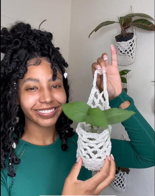3 Packs Hanging Planters for Indoor Plants up to 4 in., Wall Plant Holder | Plant Hanger Indoor, Wall Planters for Indoor Plants, Hanging Plant (3PK, for 4 inch Pot) - color: Beige X 3pc