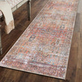 Rugshop Multi Transitional Distressed Runner Rug — Machine Washable & Non‑Slip, 2' 6" X 6' for Hallway, Entryway and Kitchen - size: 2'6" x 6' (Rectangular)