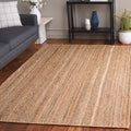 SAFAVIEH Natural Fiber Collection Area Rug - 5' x 8', Natural, Handmade Farmhouse Jute, Ideal for High Traffic Areas in Living Room, Bedroom (NF923A) - size: 5' x 8' (Rectangular)