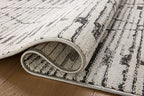 Loloi Kamala Collection KAM-02 Charcoal/Dove 2'-7" x 12'-0" Runner Rug - color: Charcoal / Dove, size: 2'7" x 12' (Rectangular)