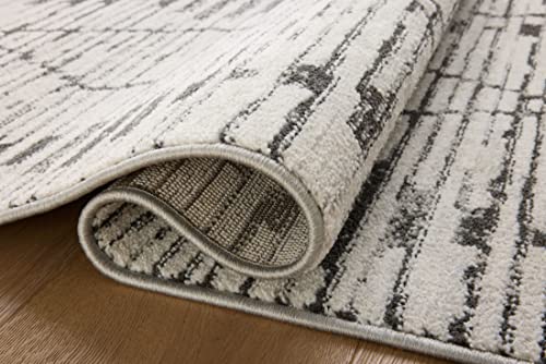 Loloi Kamala Collection KAM-02 Charcoal/Dove 11'-2" x 15'-7" Area Rug - color: Charcoal / Dove, size: 11'2" x 15'7" (Rectangular)