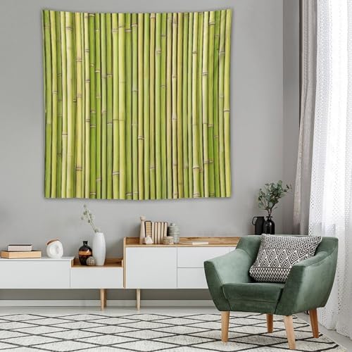 HZOHNAGO Bamboo Tapestry Chinese Style Green Pattern Printed Wall Tapestry Painting Wall Hanging for Bedroom Living Room Dorm 60" W x 60" H - color: Bamboo-7, size: 60"L x 60"W