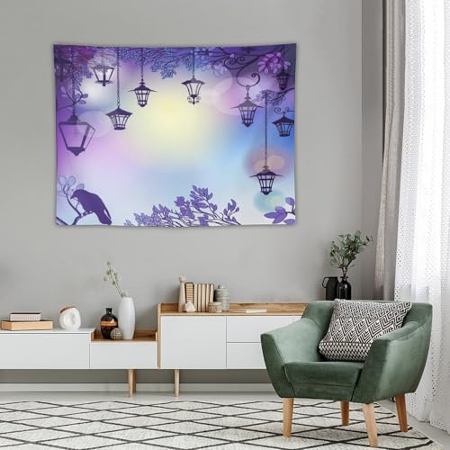 Houselerax Gothic Crow Tapestry,Black Birds Crow Gothic Dark Witchy Wall Hanging Decor Tapestries for Bedroom Living Room 60"x40" - color: Gothic-2, size: W60xL40in