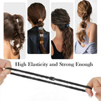 15 PCS Braided Hair Ties for Women Girls High Elastic Ponytail Holders No Damage Hair Hair Ties for Thick Thin Hair-Netural - color: Neutral-15 PCS