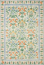 Loloi Rifle Paper Co. Eden Collection EDE-02 Mughal Garden Cream 2'-6" x 11'-6" Runner Rug feat. CloudPile™ - color: Mughal Garden Cream, size: 2'6" x 11'6" (Rectangular)
