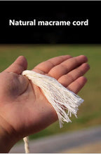 Macrame Cord,4mm x110 Yards Macrame Cords Colored Cotton Macrame Rope Craft Cord for DIY Crafts Knitting Plant Hangers Christmas Wedding Décor (Beige/Natural Color, 4mm110yards)