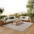 Nourison Home Positano Beige 8' x 10' Area Rug - Easy Clean, Non Shedding, Bed Room, Living Room, Dining Room, Kitchen (8' x 10') - color: Beige, size: 8' x 10' (Rectangular)