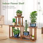 Plant Stand for multiple Plants Stands Indoor Outdoor Flower Pot Stand 5 Tiers Flower Shelf Rack Plants Stands for Patio Balcony Living Room （Upgrade 2 in 1 ）