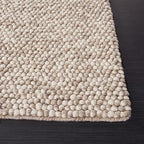 SAFAVIEH Natura Collection Accent Rug - 2'3" x 4', Beige, Handmade Wool Blend, Textured Design, Ideal for Hallway, Bedroom, Foyer (NAT620B) - color: Beige, size: 2'3" x 4' (Rectangular)