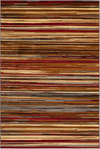 Unique Loom Barista Collection Area Rug - Icatu (6' 1" x 9' Rectangle, Beige/Brown) - size: 6'1" x 9' (Rectangular)