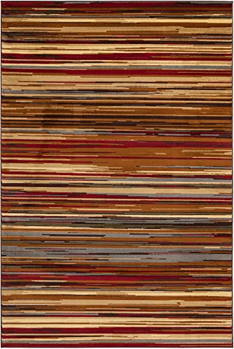 Unique Loom Barista Collection Area Rug - Icatu (6' 1" x 9' Rectangle, Beige/Brown) - size: 6'1" x 9' (Rectangular)