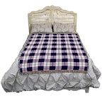 Pure Country Weavers Boysenberry Plaid Blanket - Gift Tapestry Throw Woven from Cotton - Made in the USA (72x54) - color: Boysenberry