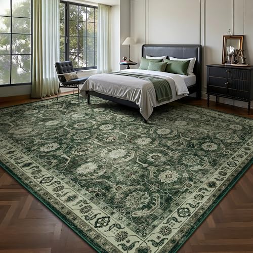8x10 Area Rugs, Soft Non Slip Low Pile Washable Rug, Boho Modern Rug for Living Room, Bedroom, Dining Room, Sage Green - color: A-sage Green, size: 8' x 10' (Rectangular)