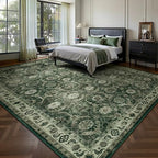 8x10 Area Rugs, Soft Non Slip Low Pile Washable Rug, Boho Modern Rug for Living Room, Bedroom, Dining Room, Sage Green - color: A-sage Green, size: 8' x 10' (Rectangular)
