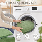 Codi Thick Replacement Couch Cushions 2 Sets, Upholstery Foam with Washable Covers for Sofa Cushion Chair Meditation - 24 × 24 × 5 Inch, High Density Foam, Green - color: Green, size: 24 Inch (Pack of 2)