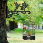 Metal Plant Hooks (2-Pack) - Decorative Wall Hangers with Bird Design for Indoor & Outdoor Use - Hanging Brackets for Plants, Flower Baskets, Bird Feeders, Lanterns - Patio, Garden, Home Decor - style: 2 Pcak Bird