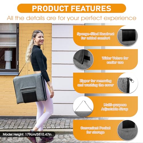 FASTMOMENT Floor Chair with Back Support 14-Position Adjustable Floor Chair Portable Ground Seating for Adults & Kids Foldable Meditation Seat with Japanese KOYO Bearings & Washable Linen Cover (Grey) - color: Grey & Black, style: Regular
