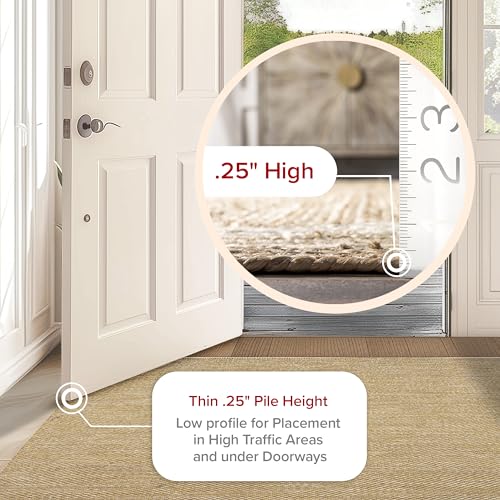 nuLOOM Alessi Solid Farmhouse Cotton Area Rug, 4x6, Beige - color: Beige, size: 4' x 6' (Rectangular)