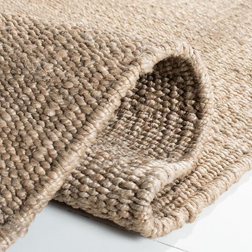 SAFAVIEH Natural Fiber Collection Runner Rug - 2'6" x 8', Grey, Handmade Boho Fringe Woven Jute, Ideal for High Traffic Areas in Living Room, Bedroom (NF368C) - color: Grey, size: 2'6" x 8' (Runner)