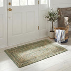 SAFAVIEH Cape Cod Collection Area Rug - 2'3" x 4', Green & Natural Brown, Handmade Jute & Cotton, Woven Braided Design (CAP202Y) - color: Green/Natural, size: 2'3" x 4' (Rectangular)