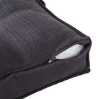 South Pine Porch Mila Square Tufted Pillow Style Dog Bed, Black, Large (40" x 40") - color: Black, size: Large (40" x 40")