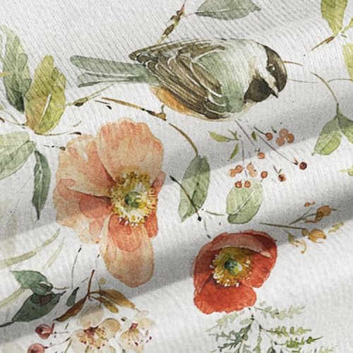 Birds Throw Pillow Covers, Flower Floral Vintage Decorative Pillow case, 4-Pack Double-Side Printed Pillowcases for Sofa and Living Room, 16x16 in - color: 20, size: 16" x 16" (Pack of 4)