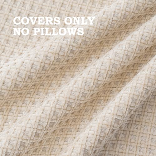 Pack of 4 Throw Pillow Covers 20x12 inch Beige Boho Cushion Covers Decorative Farmhouse Pillow Covers for Couch Bed Sofa Living Room Home Decor Soft Square Pillowcase - color: Beige, size: 20" x 12" (Pack of 4)
