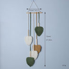 Shopdp handmade Woven Leaves Wall Hanging Decor, Macrame Hanging Tapestry for Apartment Bedroom Living Room Decoration