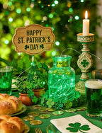 Brightown 12 Pack St. Patrick's Day LED Fairy Lights Battery Operated String Lights Waterproof Silver Wire 7 ft 20 LED Firefly Starry Moon Lights for DIY Wedding Party Bedroom Patio - color: Green, size: 12 Pack