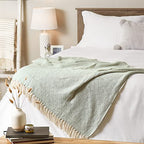 DII Diamond Throw Collection Cotton Woven, 50x60, Jadeite - color: Jadeite