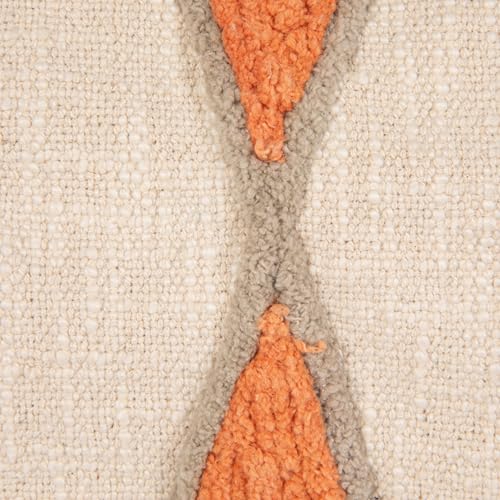 Bloomingville Embroidered Cotton Lumbar Pillow with Fringe, Bright Multicolors - color: Pink, Orange, Teal, Green