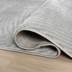 Abani Grey Area Rug for Living Room, Bedroom - Zen Reiki Pattern- 4 x 6 -Durable & Easy to Clean - color: Grey, size: 4' x 6' (Rectangular)