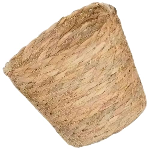 Woven Basket for Plants - Rattan Plant Basket with Boho Design for Indoor Decor and Small Item Storage - size: 15x11x11 cm
