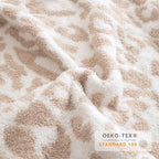 MH MYLUNE HOME Ultra Soft Leopard Throw Blanket (50x60 inches) Khaki Microfiber Blankets Plush Warm Reversible Cheetah Blanket Leopard Pattern Throw for Couch Bed Sofa, Khaki, 50"x60", 410GSM - color: Leopard Khaki, size: 50"x60" - 410 GSM