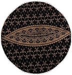 32" Ombre Mandala Floor Pillow Mediation Cushion Seating Throw Hippie Decorative Bohemian Ottoman Poufs Pom Pom Pillow Cases Boho Indian Pillow Sham